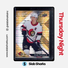 2024 UPPER DECK ALLURE #78 BRADY TKACHUK GLITTER BOMB GOLD /199