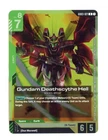 Gundam Deathscythe Hell Store Tournament 03 R Holo Gundam Promo Card GD03-021 NM