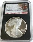 2021 S T2 American Eagle Silver Dollar 999 1 oz NGC PF 70 UC -Struck @ SF - FDOI