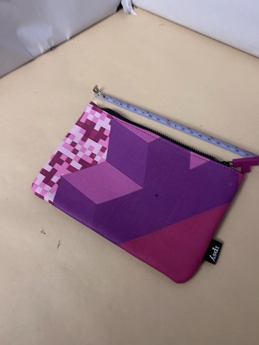 Ipsy Tetris Zip Top Makeup/Toiletries Bag  Pink/Purple *Bag Only*