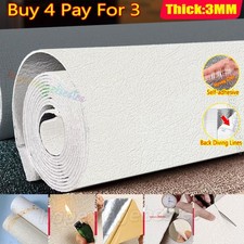 Linen Waterproof Wallpaper Self-Adhesive Thick`Peel and Stick Contact Paper Roll