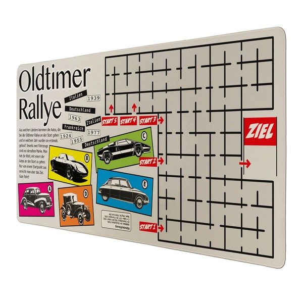 Oldtimer Rallye Schreibtischunterlage 89X40Cm XXL Mauspad-image