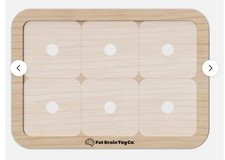 PlayTab Modular Wooden Activity Board - Magnetic Base for Sensory Play Tabs
