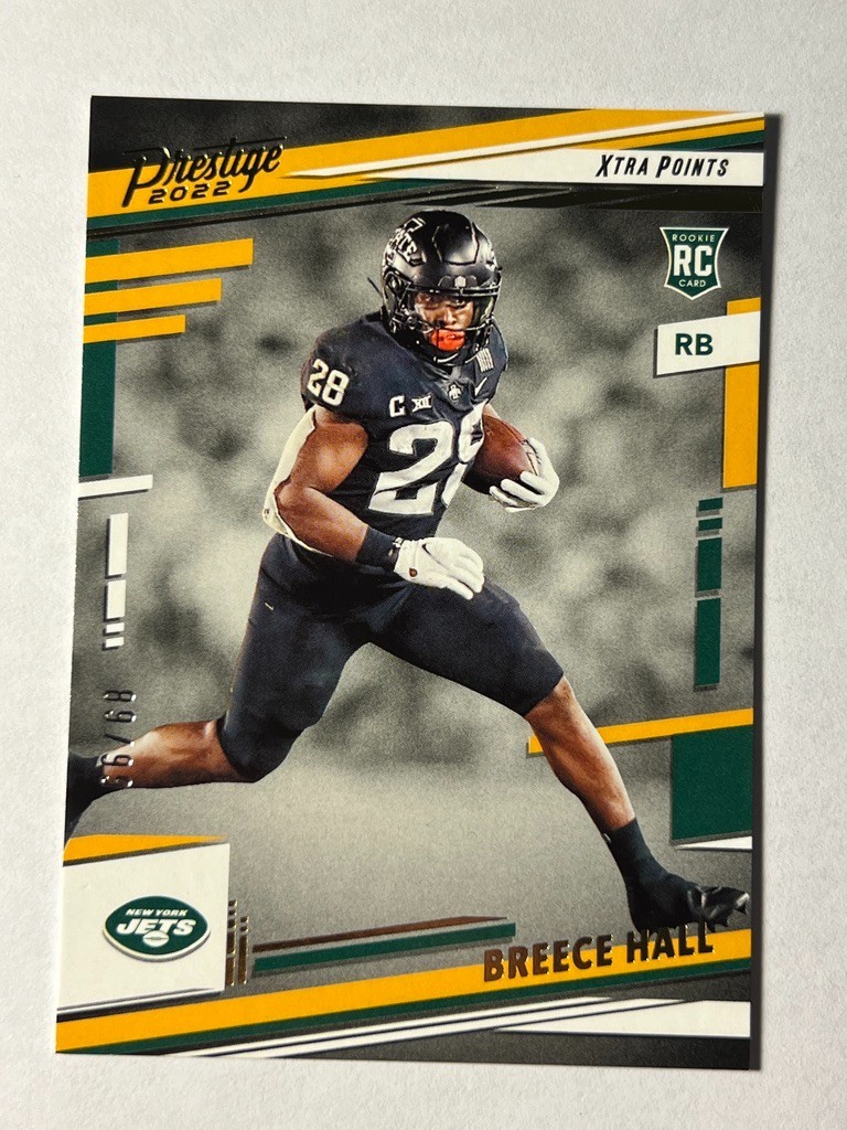 2022 Panini Prestige Xtra Points Gold Breece Hall #313 Rookie RC Parallel /99
