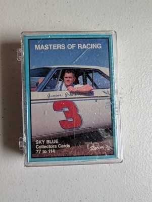 MASTERS OF RACING Sky Blue Collectors Cards Set 77-114 Junior Johnson Sealed