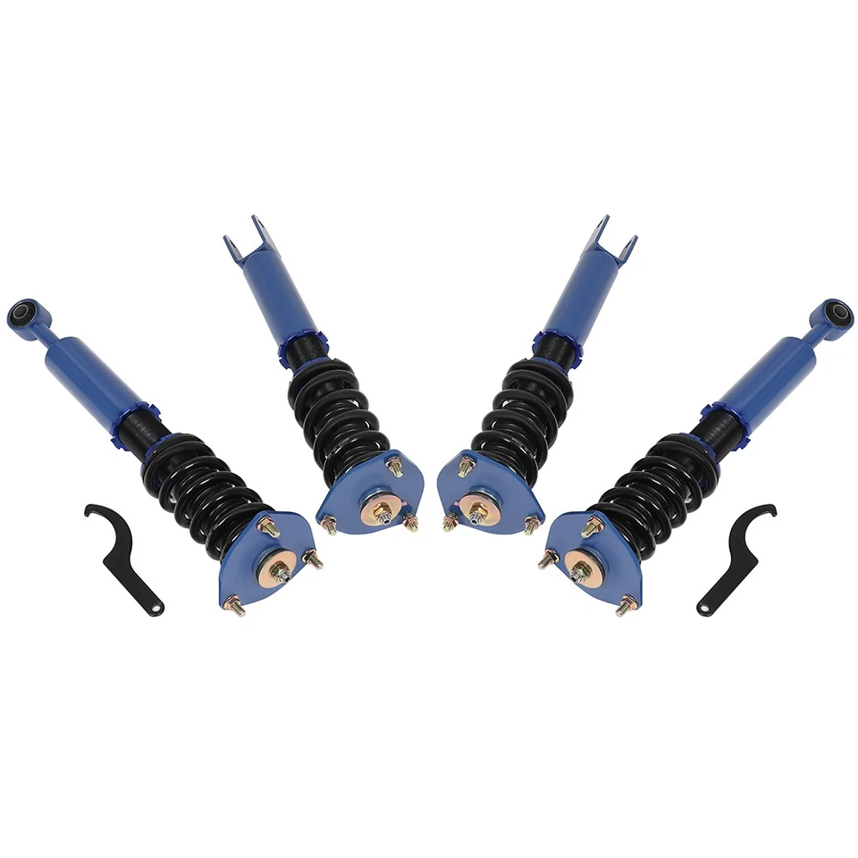 2pcs Front + 2pcs Rear Coilovers + 2pcs Spanner For 2007-16 Lexus LS460 F40 RWD Foto 2 de 4