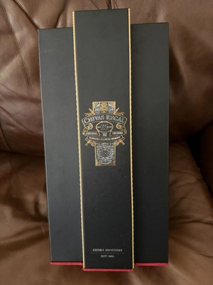 CHIVAS REGAL 25 YEAR OLD BLENDED SCOTCH WHISKY EMPTY BOTTLE AND BOX  700 ML