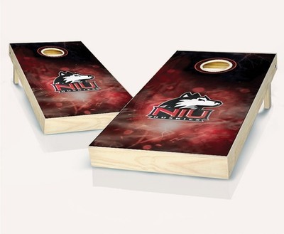 Northern Illinois Huskies Cornhole Boards Wood Frames Team Logo Bags