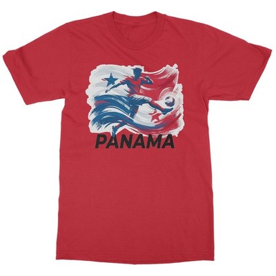 Panama Inspired Flag Graphic - World Sports Fans Unisex T-Shirt