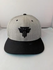 Tim Hawkins Grey Denim Snapback Hat OSFA. Preowned
