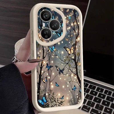 Für Honor 400 200 Pro 400 Lite Schmetterling Baum Stoßdichte Weiche Handyhülle