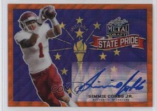 2018 Leaf Metal Draft State Pride Orange Wave 3/3 Simmie Cobbs Jr Auto mv7