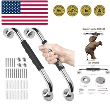 2 Pack Grab Bars for Bathroom, 16 Inch Anti Slip Bathroom Handicap Grab Bars ...