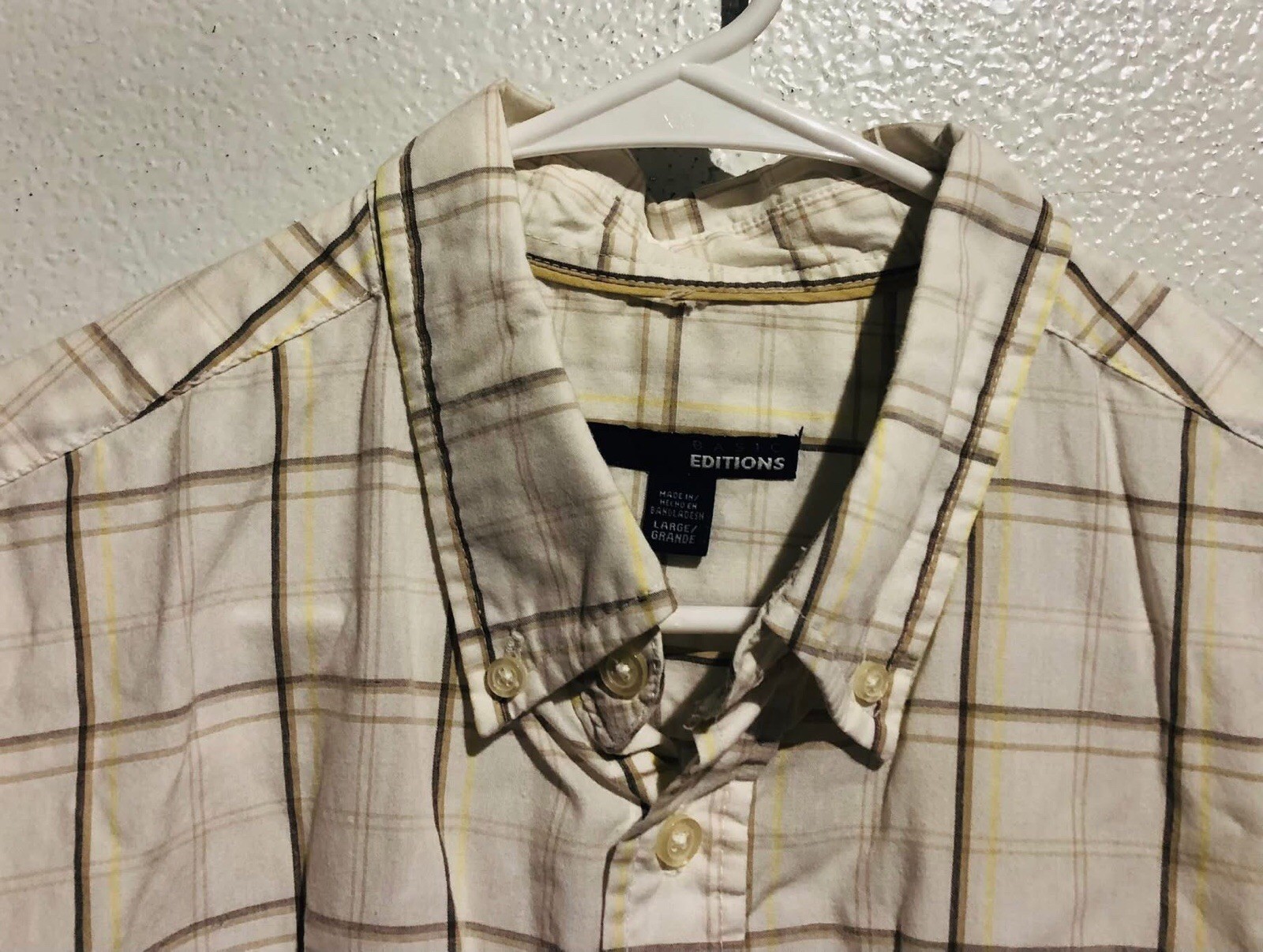 Basic Editions Men's Size Large  Button Down Shor… - image 3