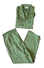 Vintage Van Heusen Pajama Set Mens Size C / Large By Hampshire House Green