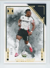 2024-25 Adama Traore Panini Impeccable Gold Fulham Soccer Card 9/10