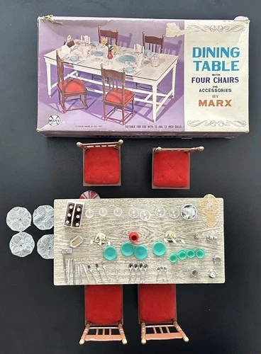 Vintage Marx Little Hostess Dining Table - Nice Condition but incomplete.
