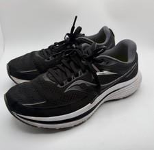 Saucony Omni 21 Running Sneaker Women Size 8 Black White Low Top Lace Up Shoes