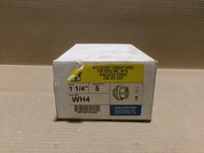 Arlington WH4 1-1/4 Watertight Insulated Conduit Hub Box of 5 Zinc Die-Cast AK