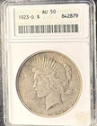 1923-D Peace Dollar NGC AU50