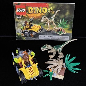 LEGO 5882 Dino: Ambush Attack 100% Complete with Minfigs and Instr - no box