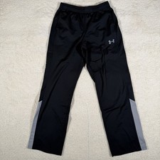 Under Armour Black Sweatpants Grey Logo Boy s Size YXL