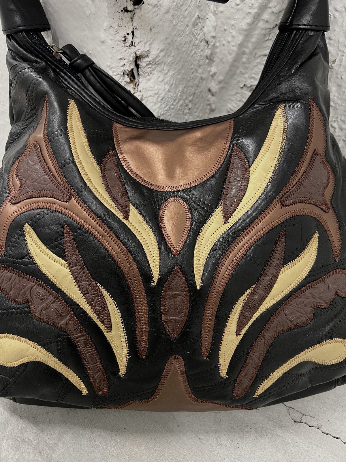 Goth Grunge Black Patchwork Handbag Isabella Fior… - image 2