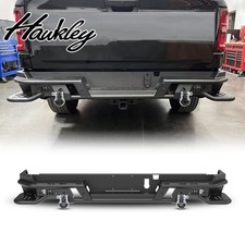 For 2025-2026 Dodge Ram 1500 Heavy Duty Steel Rear Bumper Wd-ringled Light