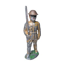 B14 Barclay Toy Soldier Marching Short Stride Vintage Dimestore Antique Military
