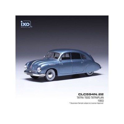 Tatra T600 Tatraplan von 1950 hellblau metallic in 1:43 von IXO CLC594