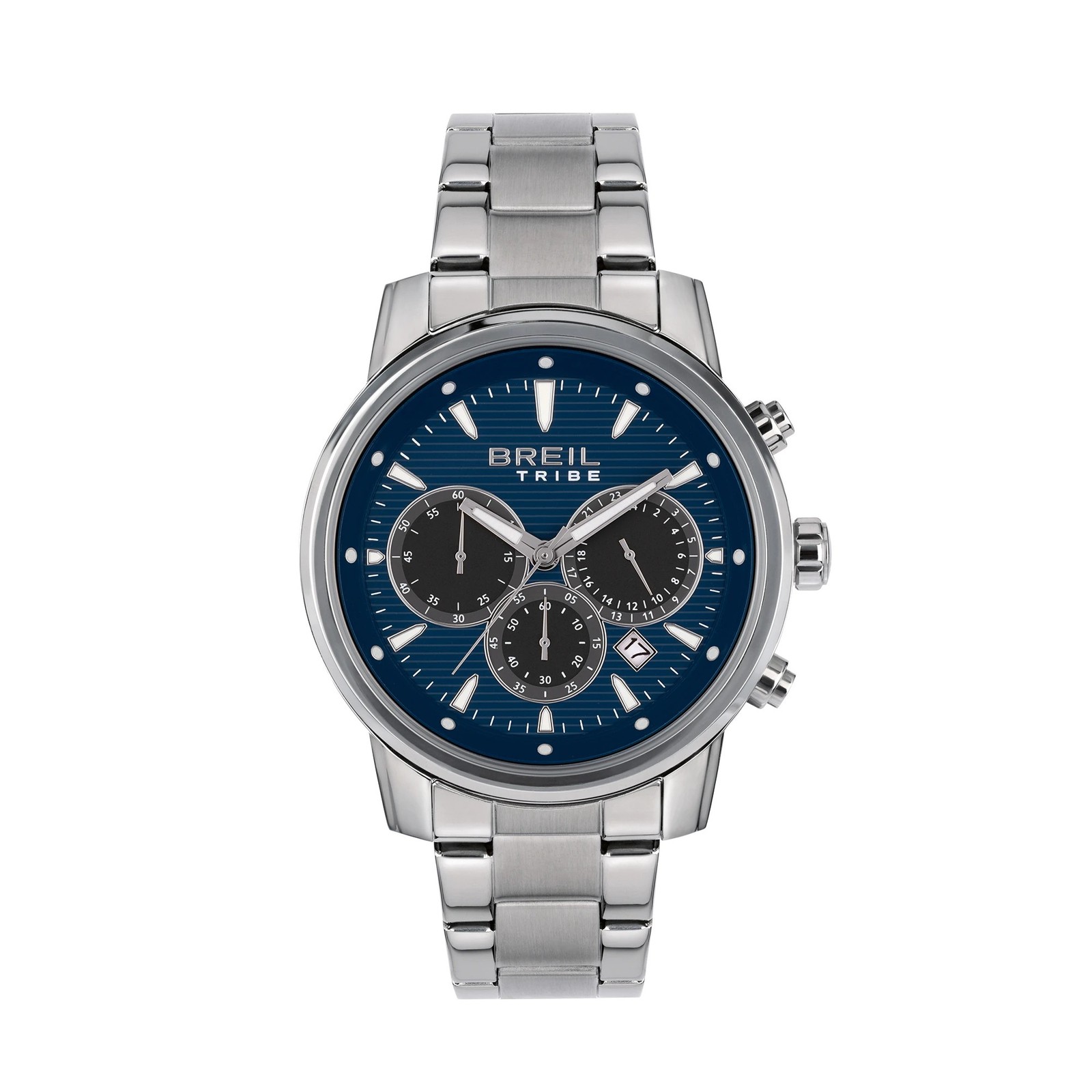 Mens Wristwatch BREIL Tribe CALIBER EW0728 Chrono Stainless Steel Blue