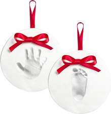 Babyprints Baby'S First Handprint or Footprint Ornament Kit, Easy No-Bake DIY Cl
