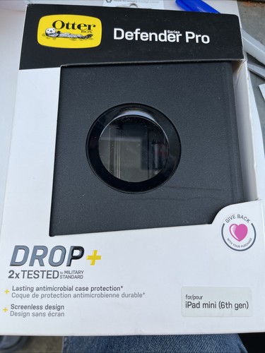 OtterBox Defender Pro Series Tablet Case for Apple iPad Mini 6th Gen - Black - Picture 3 of 3