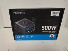 PowerSpec 500W switching Power Supply Fixed Cable