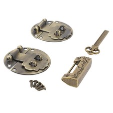 7cm Bird Lock 2 Sets Zinc Alloy Hasp Latch With Screws Vintage Padlock Decor
