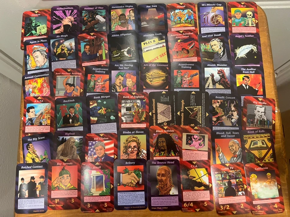 Illuminati Deluxe INWO Juego de Cartas Steve Jackson Lote de 350 Cartas con 50 Raras y Más Foto 2 de 4