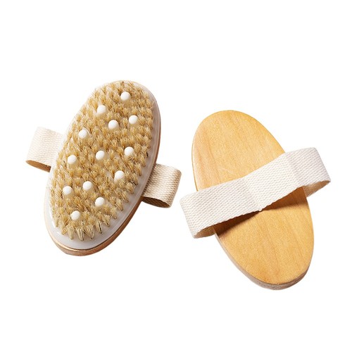 Natural Body Brush Boar Bristle Massage Brush Shower Brushes for Exfoliation - Picture 12 of 15