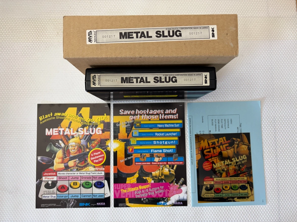 CARTOUCHE MVS ORIGINAL Neo Geo Metal Slug EUR 100,00 - FR