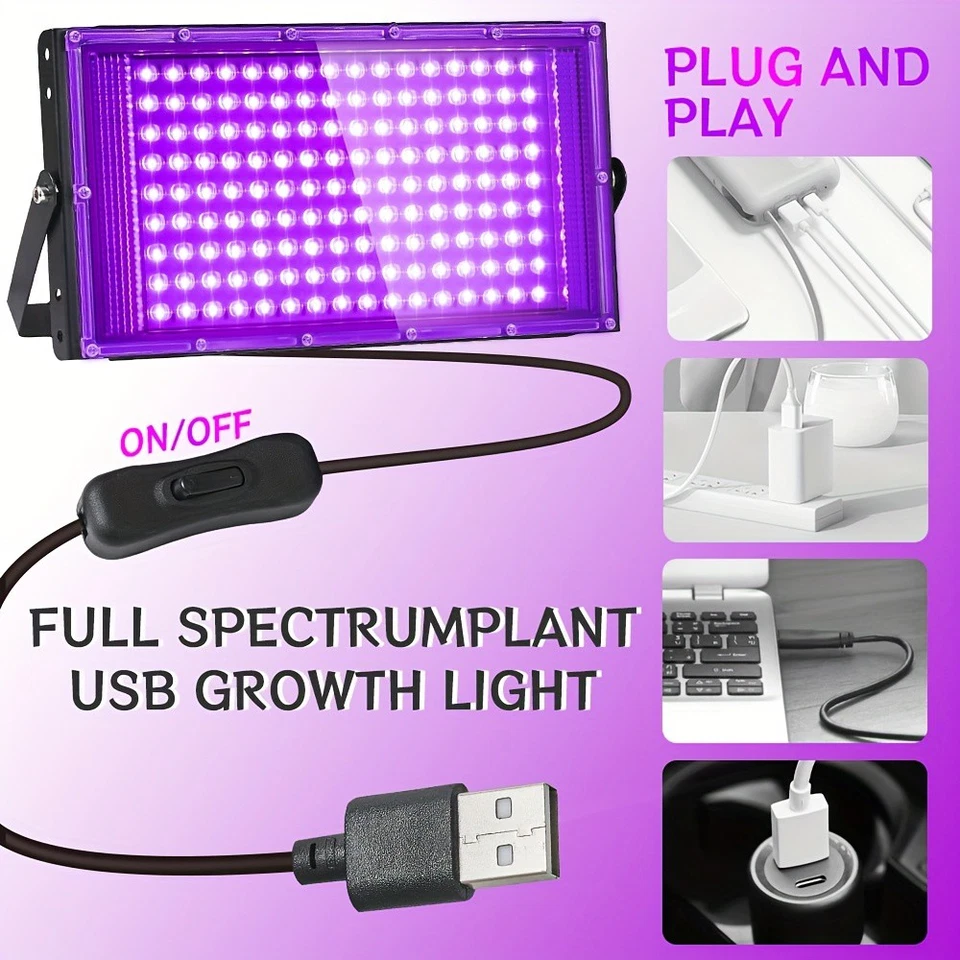 1-4X UV Black Light 100W Bar UV LED Stage Blacklight Party DJ Club for Halloween - Image 4 of 4