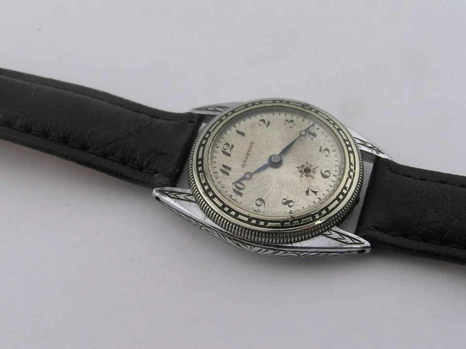 Juego de bisel de reloj automático Harwood Bumper vintage estuche de lujo años 20 15j 30 mm Foto 3 de 4