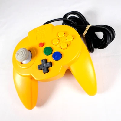 Manette Pad Controller Nintendo 64 N64 Hori Pad Mini Yellow Jap Japan 2 - Photo 1/4