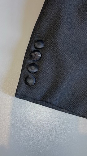 Chipp Classic Black Blazer with Red Lining Made in England 42R Tuxedo - Picture 5 of 10
