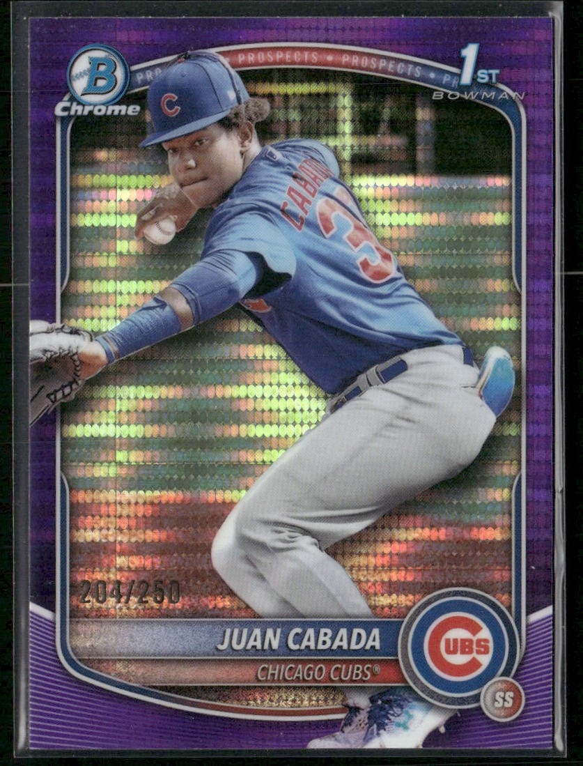 2025 Bowman Chrome #BCP-207 Juan Cabada Prospects Purple Geometric #/250