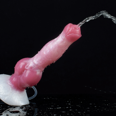 Fantasy Knot Squirting Dildo Ejaculating Penis Huge Anal Plug Sex Toys  Silicone
