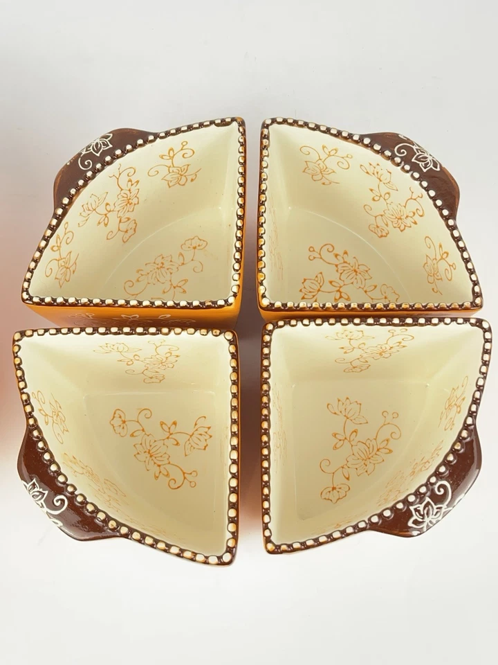 Temp-tations by Tara Encaje Floral 4 Piezas Bandeja Seccionada Horno Micro Seguro Foto 3 de 4