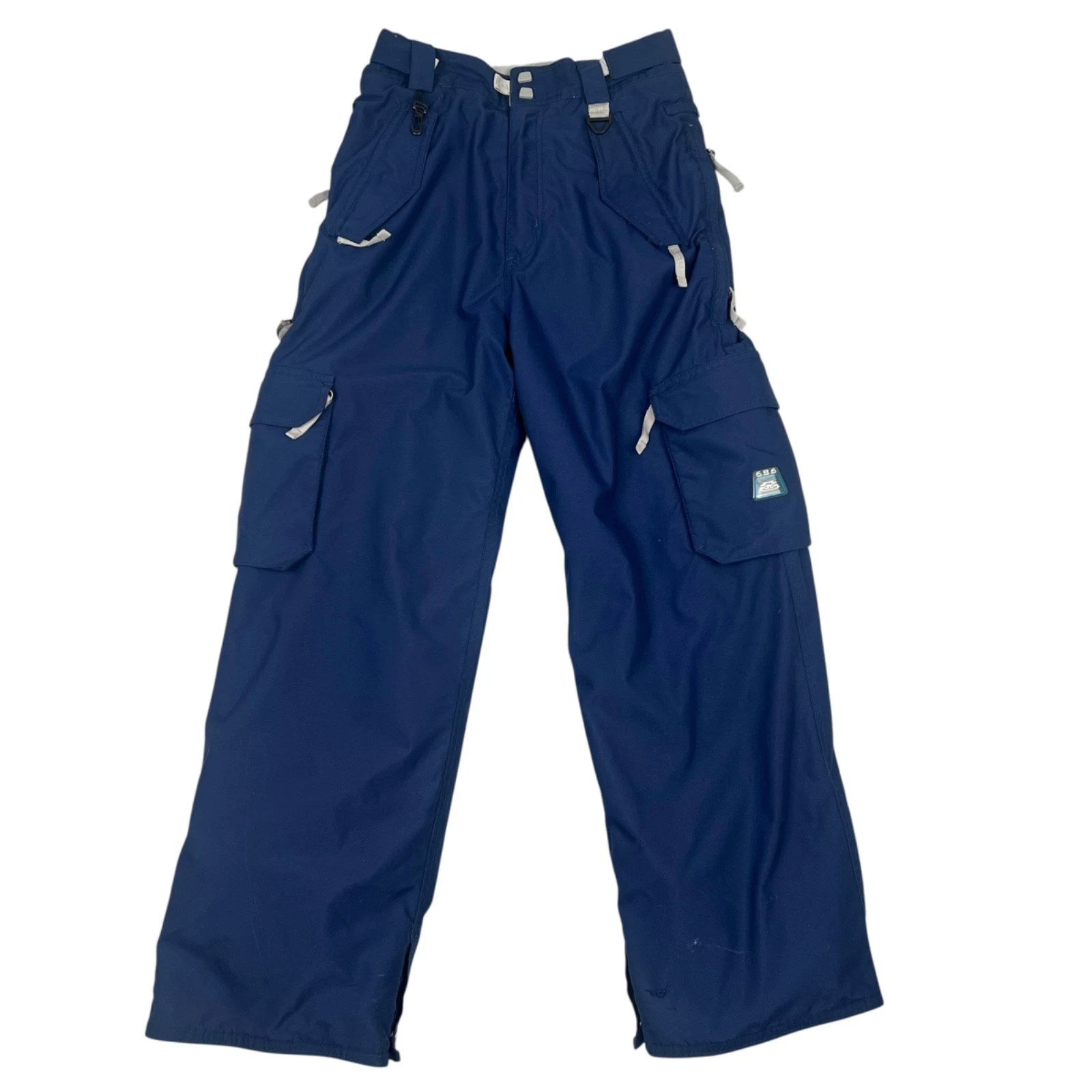 686 Smarty Tech Pants Size XL Blue Cargo Waterproof Snowboard Ski Unisex