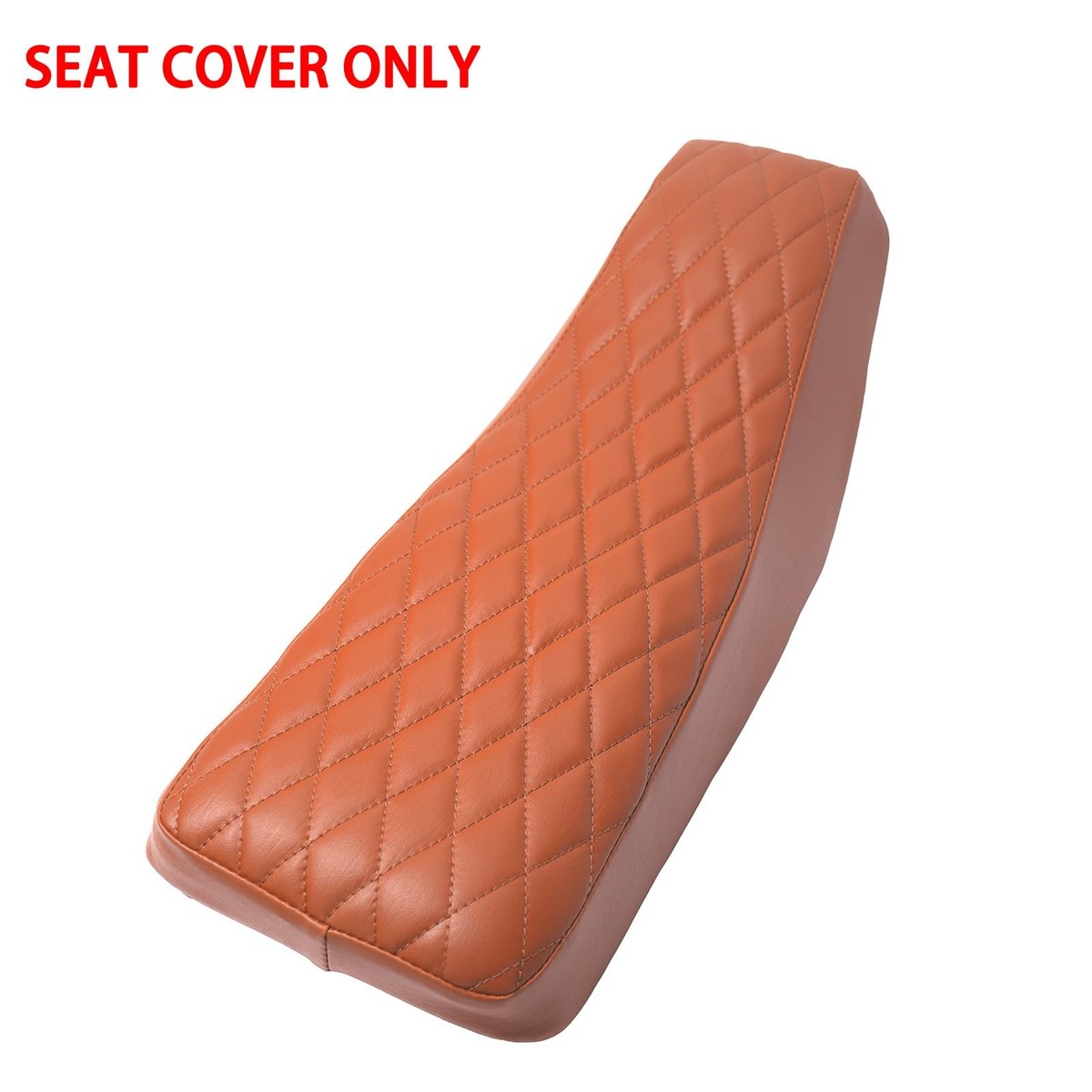 JMCHstore Brown Diamond Stitch Retro Mini Bike Seat Cover for