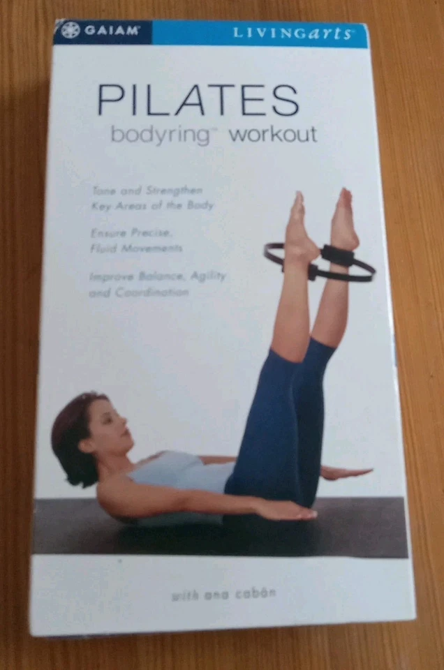 pilates bodyring workout (TESTED vhs) Gaiam Living Arts Ana Caban FREE US SHIP - Image 2 of 3