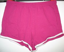 FADED GLORY - 100 COTTON ELASTIC WAIST PULL ON LOUNGE SHORTS- GIRLS L 10/12
