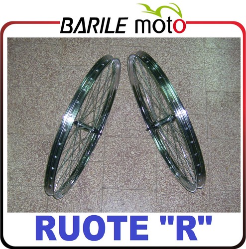 Coppia Ruota / Cerchio Anteriore + Posteriore Bici R - 28\